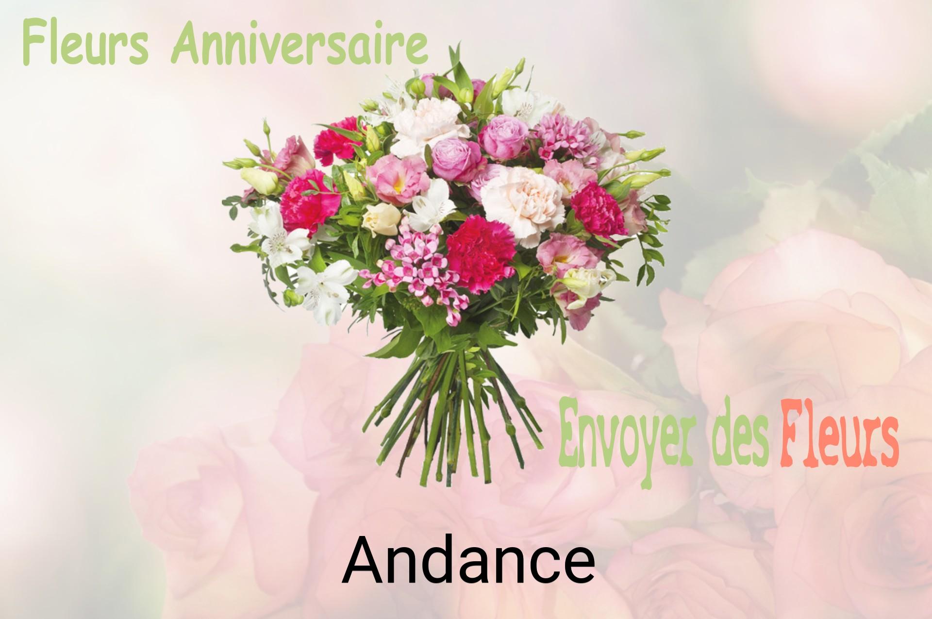 Bouquet de fleurs d’anniversaire livré à Andance