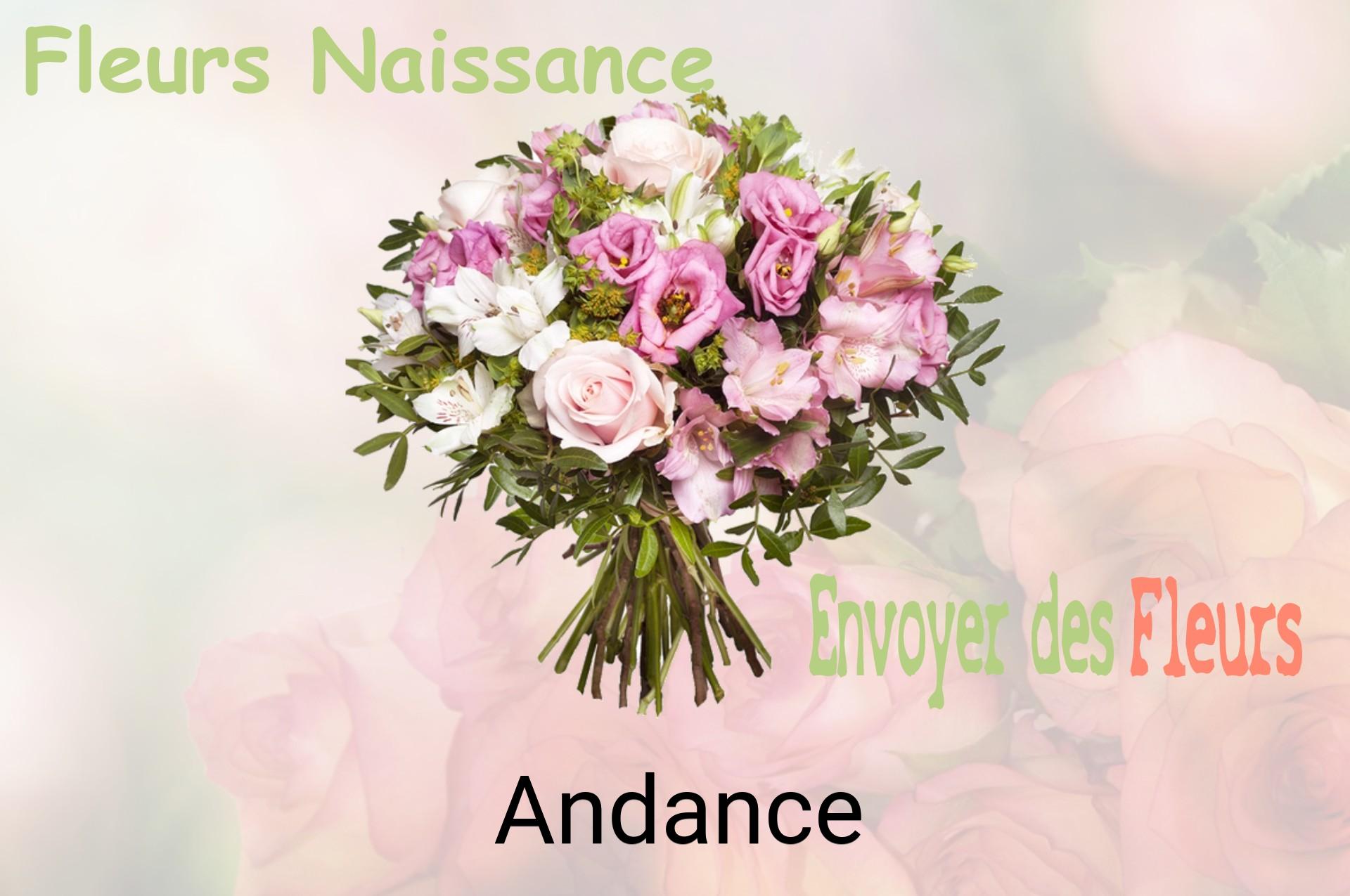 Bouquet de fleurs de naissance livré à Andance
